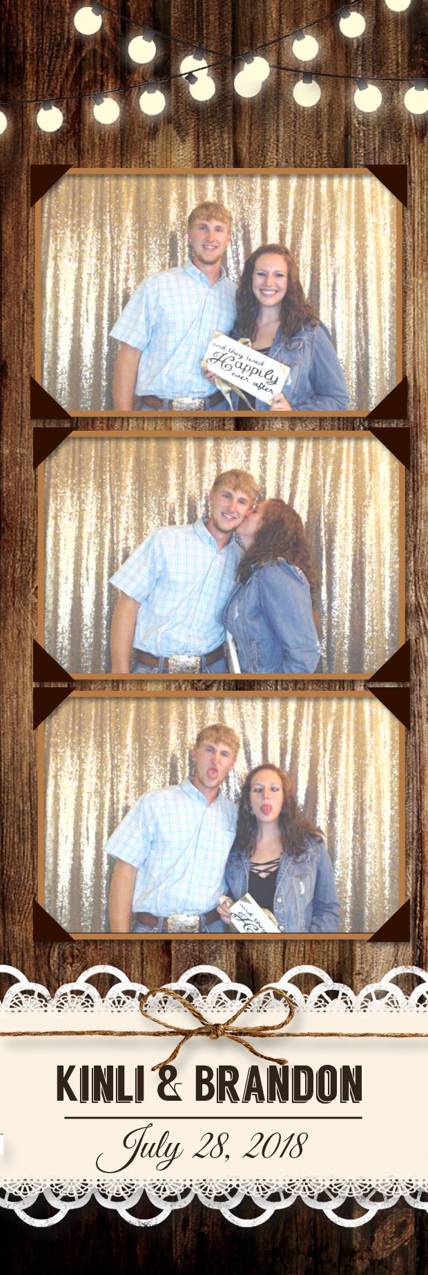 Kinli and Brandon's Wedding | View more photos from the event at gallery.photoboothbillings.com/u/PhotoBoothBillings/Kinli-and-Brandons-Wedding